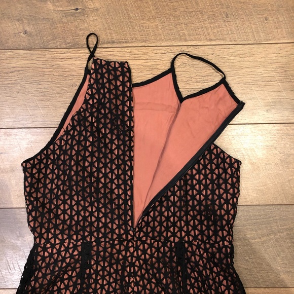 Astr Spaghetti Strap Lace Overlay Romper - Picture 6 of 6